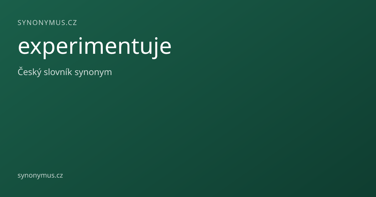 Náhled odkazu: experimentuje