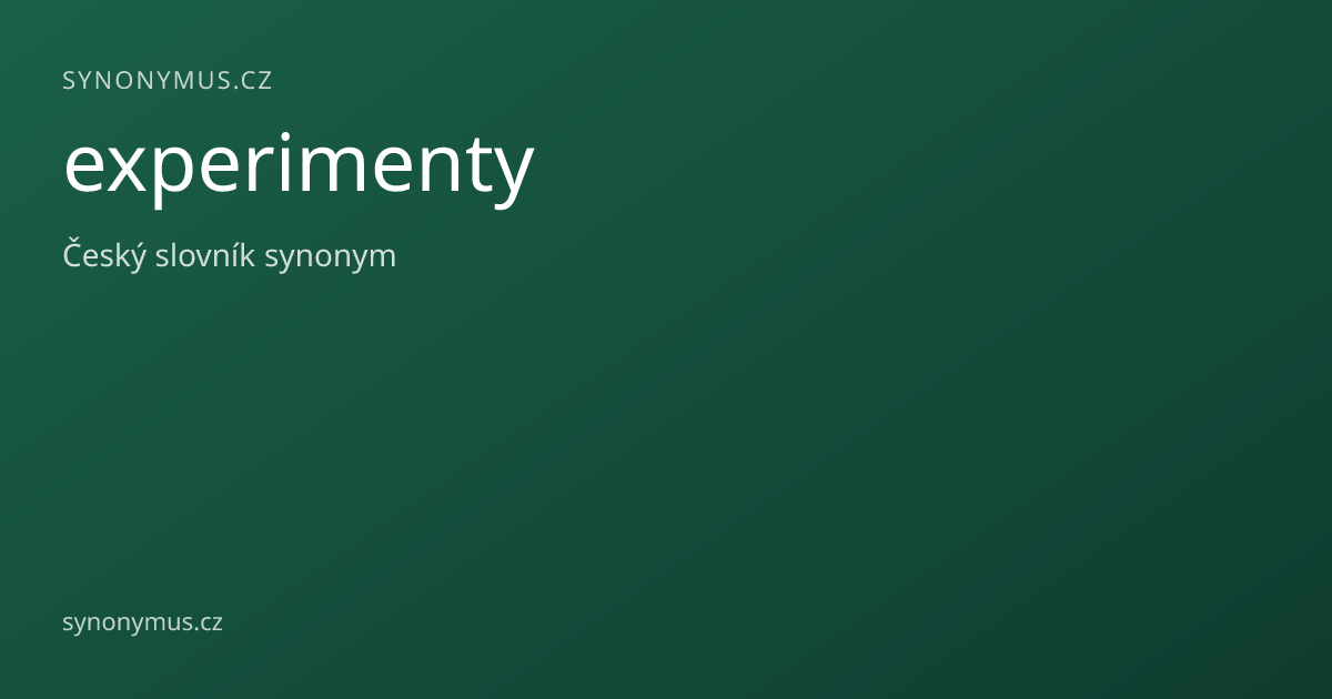 Náhled odkazu: experimenty