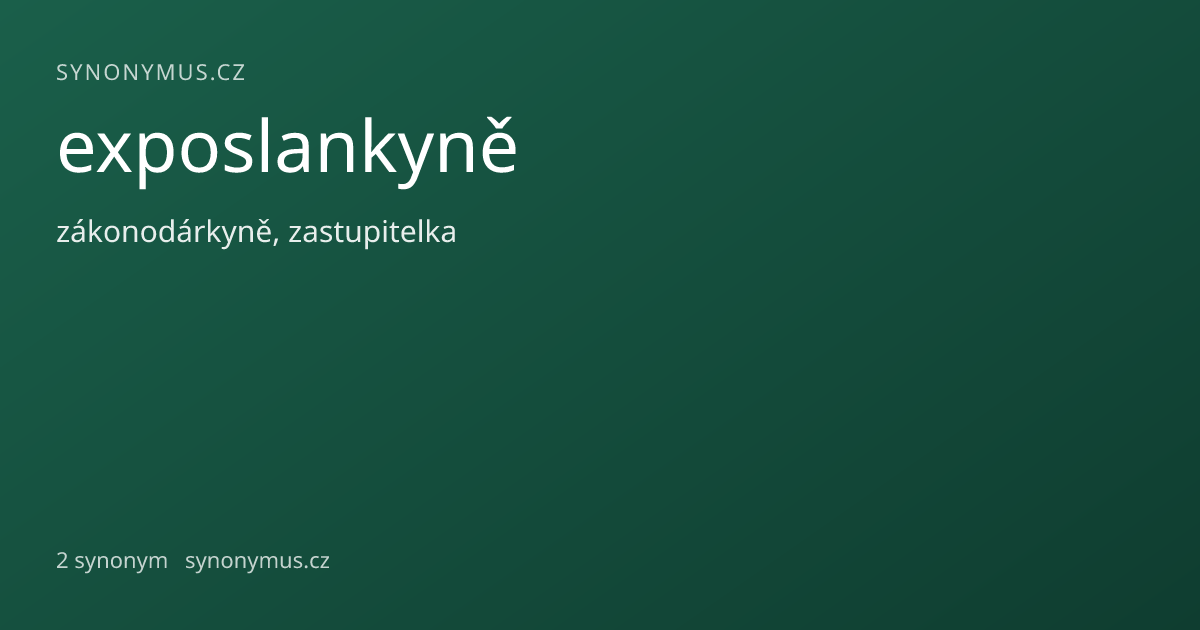 Náhled odkazu: exposlankyně