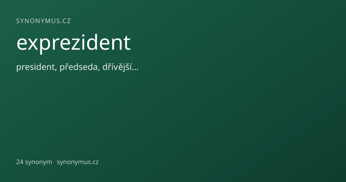 Náhled odkazu: exprezident