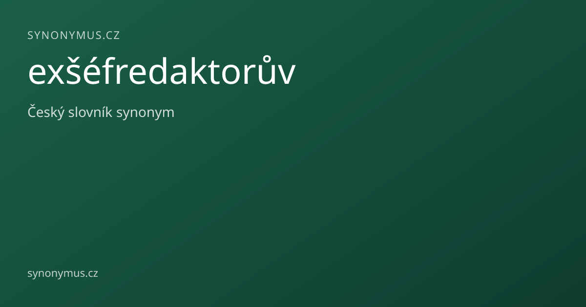 Náhled odkazu: exšéfredaktorův