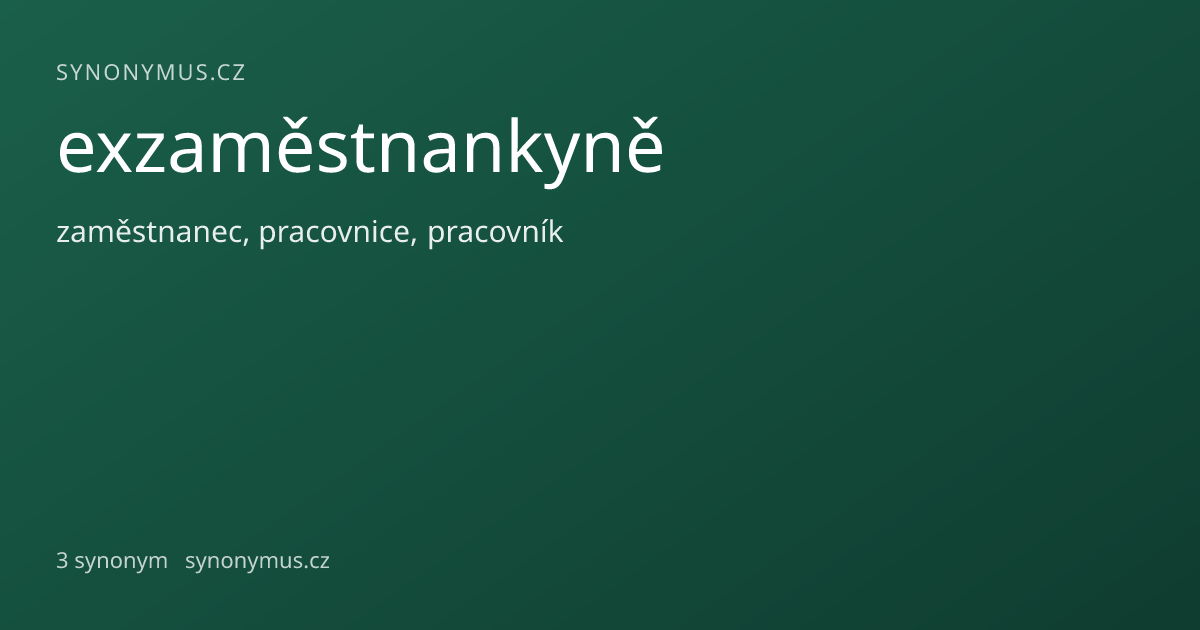 Náhled odkazu: exzaměstnankyně