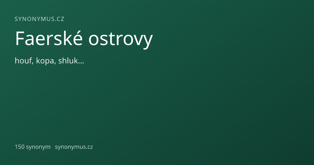Náhled odkazu: Faerské ostrovy