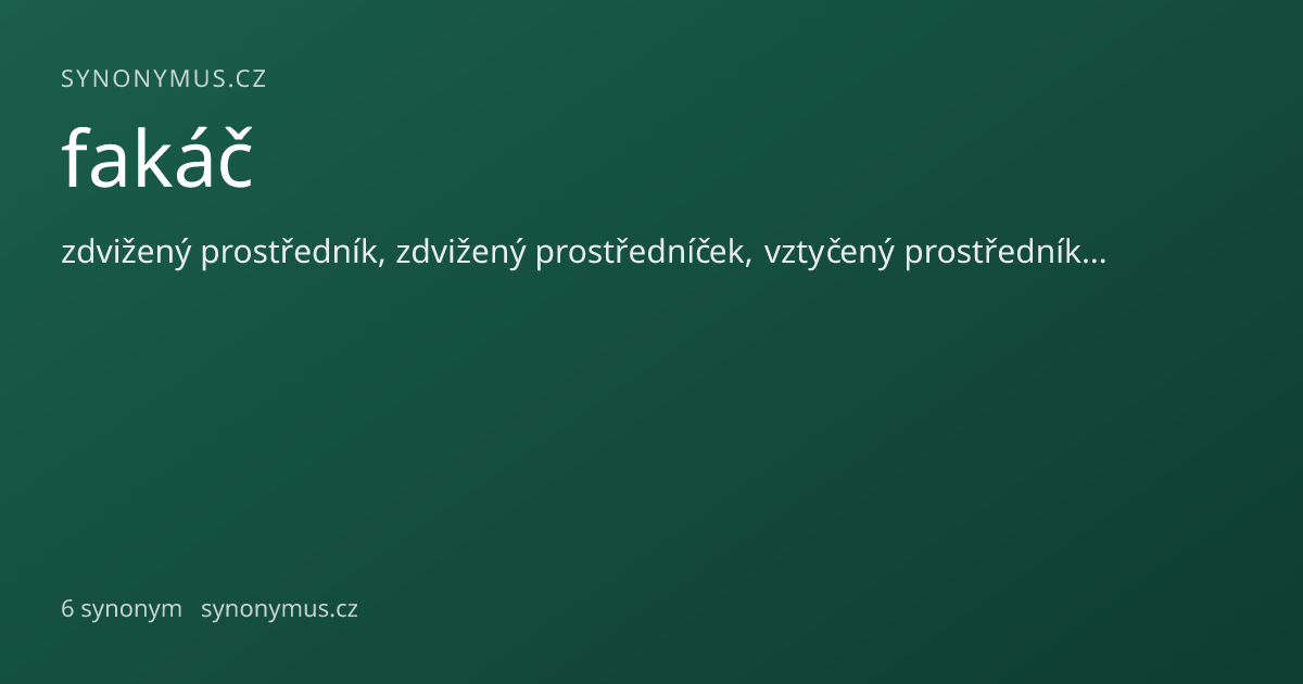 Náhled odkazu: fakáč