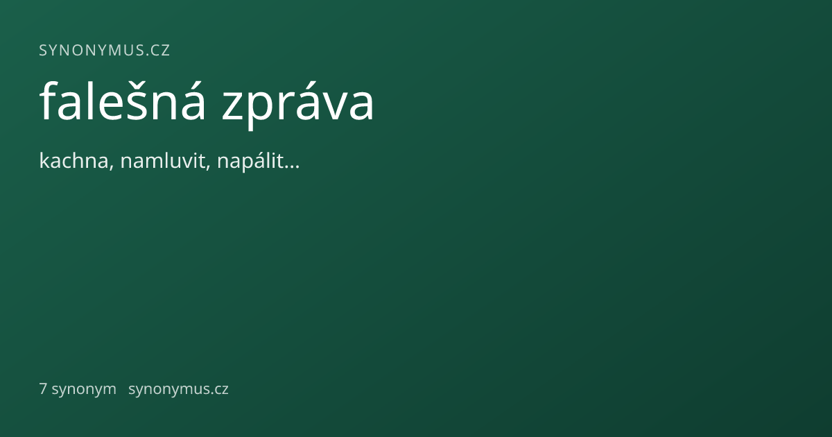 Náhled odkazu: falešná zpráva