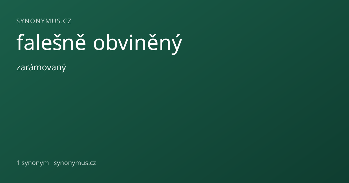 Náhled odkazu: falešně obviněný