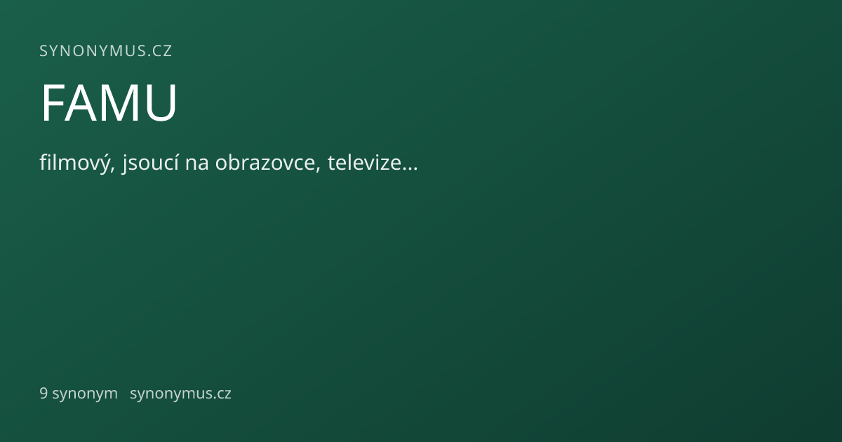 Náhled odkazu: FAMU