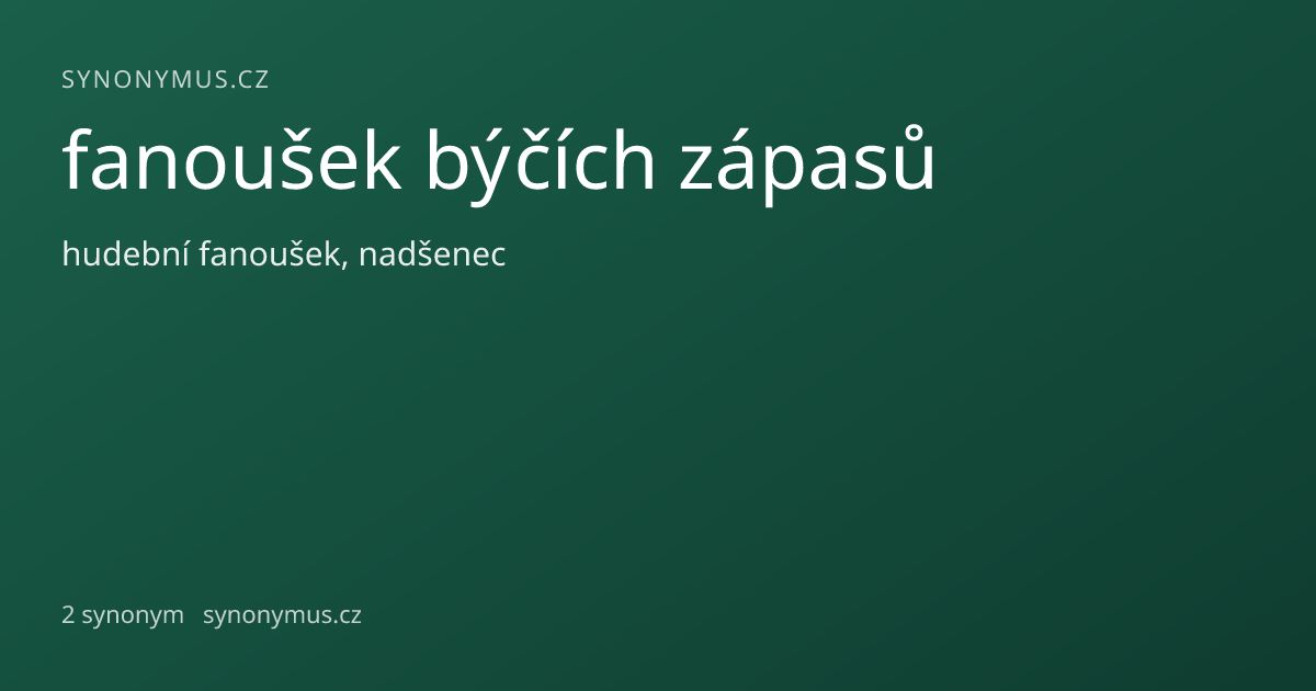 Náhled odkazu: fanoušek býčích zápasů