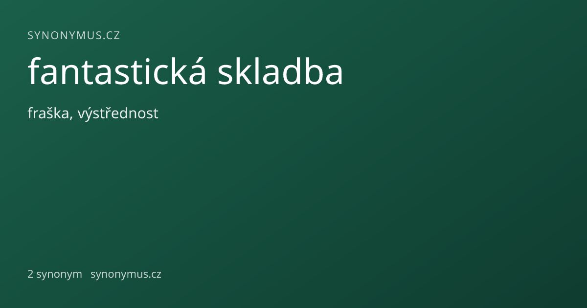 Náhled odkazu: fantastická skladba