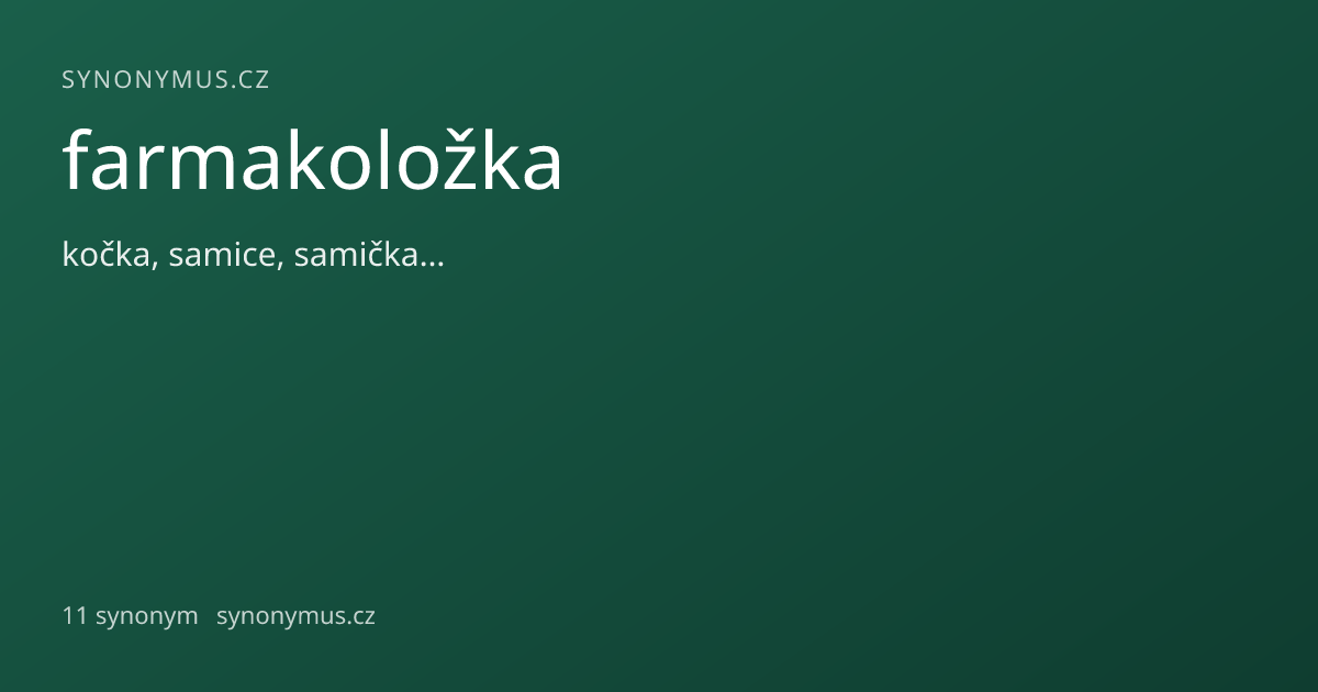 Náhled odkazu: farmakoložka