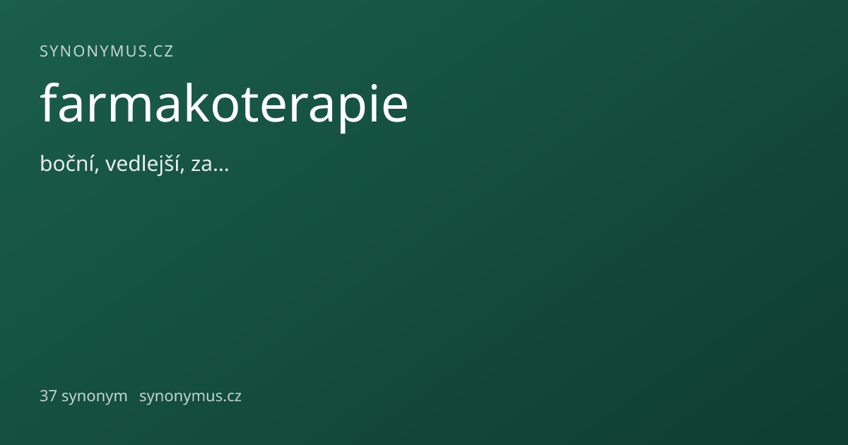 Náhled odkazu: farmakoterapie