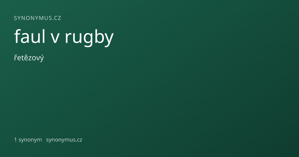 Náhled odkazu: faul v rugby