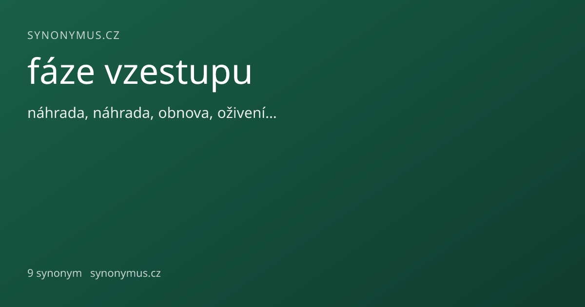 Náhled odkazu: fáze vzestupu