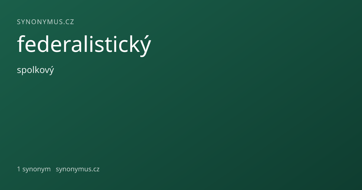 Náhled odkazu: federalistický