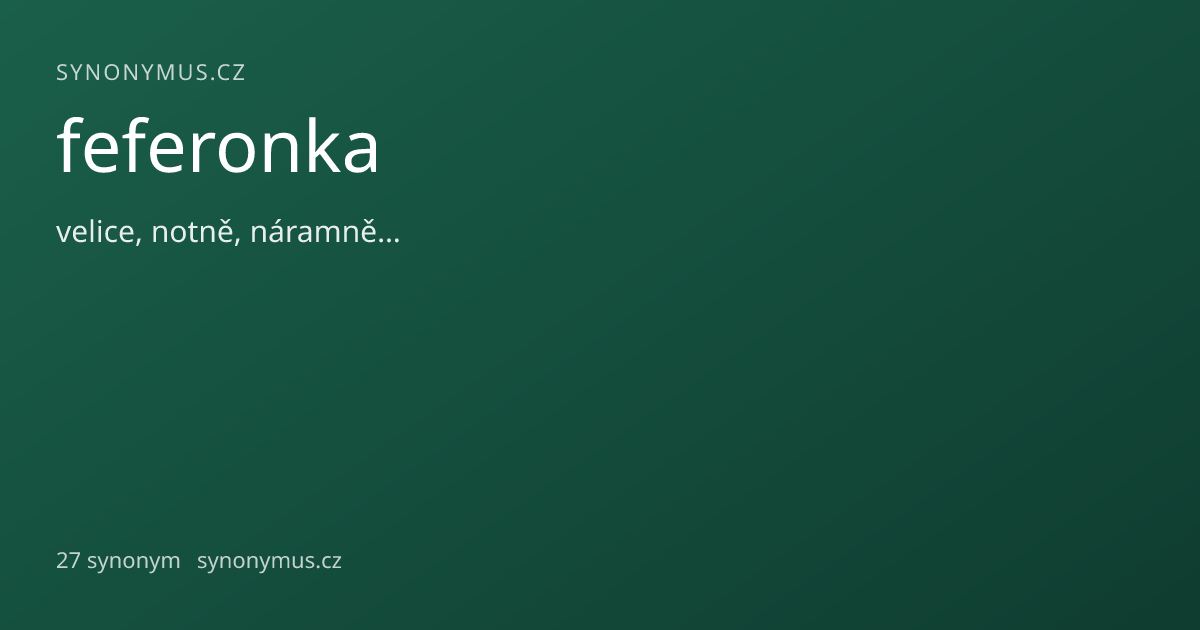 Náhled odkazu: feferonka