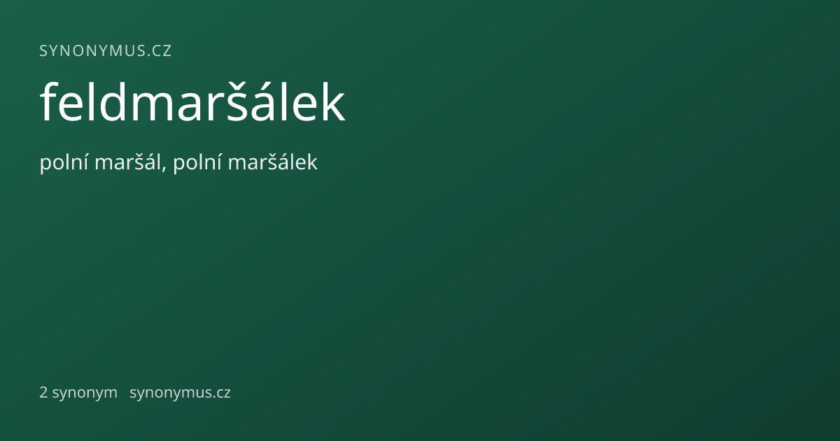 Náhled odkazu: feldmaršálek