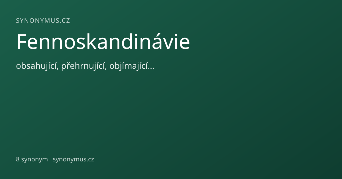 Náhled odkazu: Fennoskandinávie