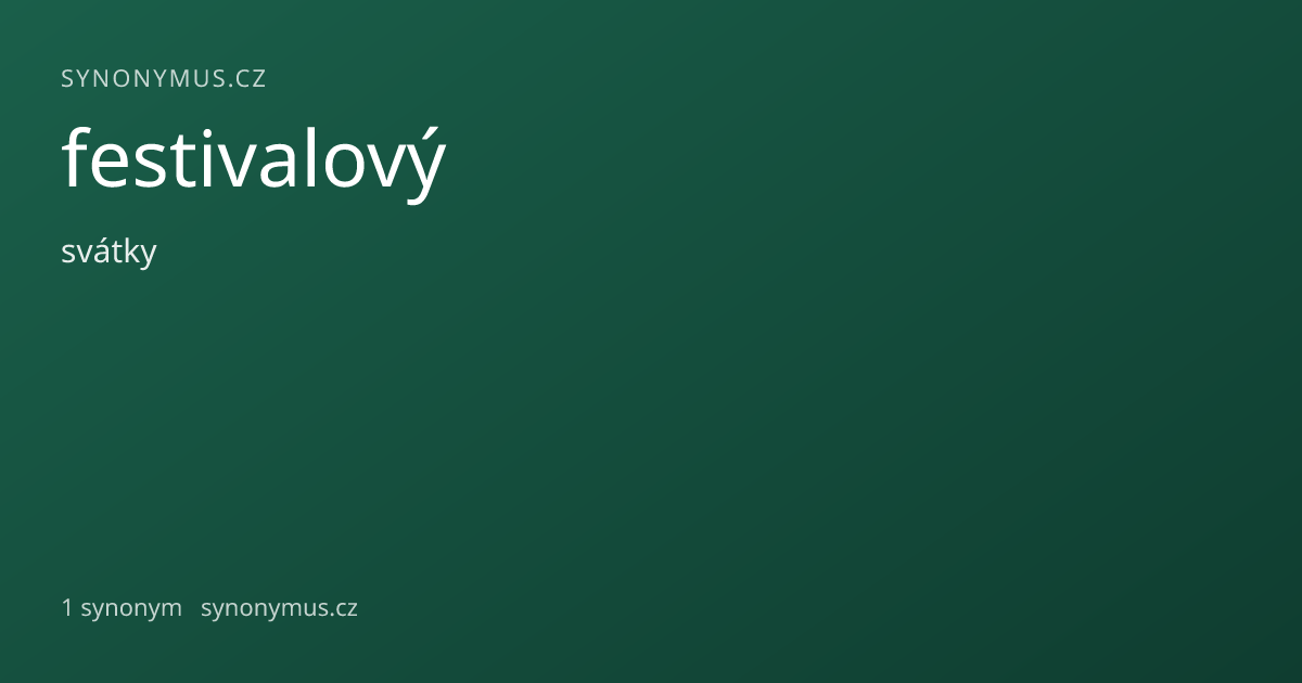Náhled odkazu: festivalový