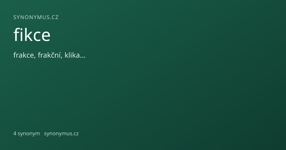 Náhled odkazu: fikce