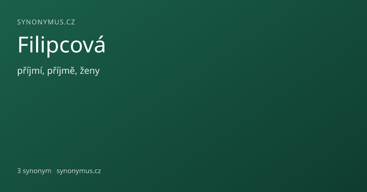 Náhled odkazu: Filipcová