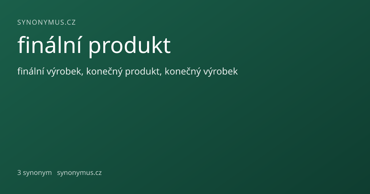 Náhled odkazu: finální produkt