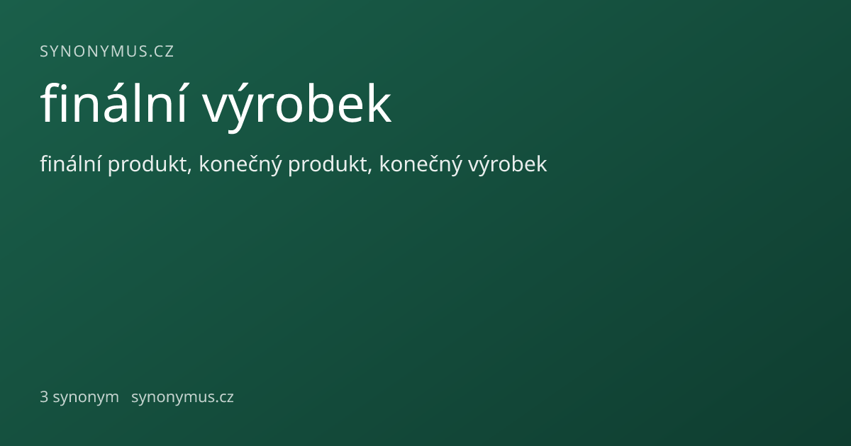 Náhled odkazu: finální výrobek