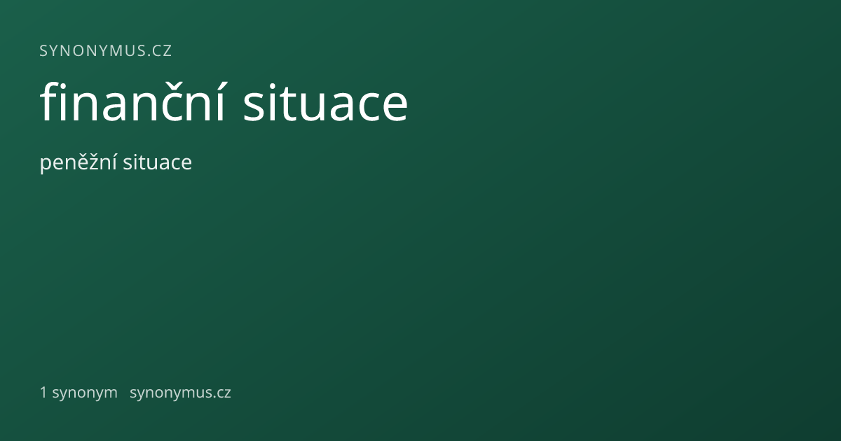 Náhled odkazu: finanční situace