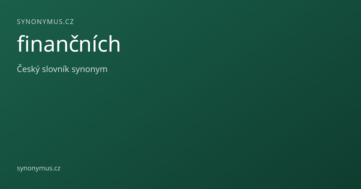 Náhled odkazu: finančních
