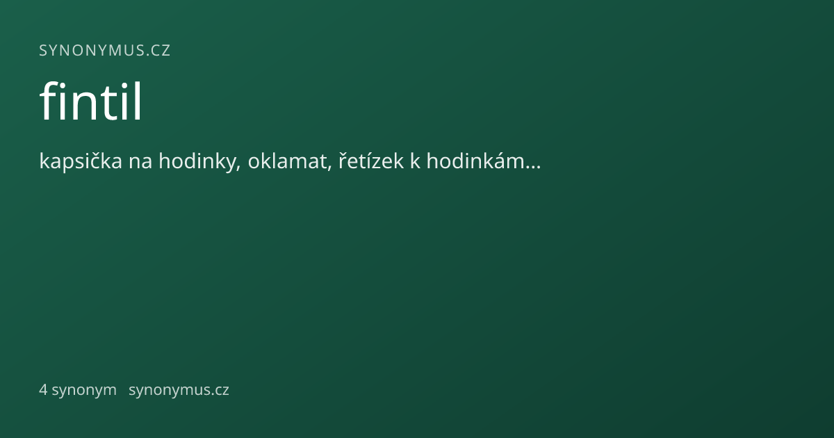 Náhled odkazu: fintil