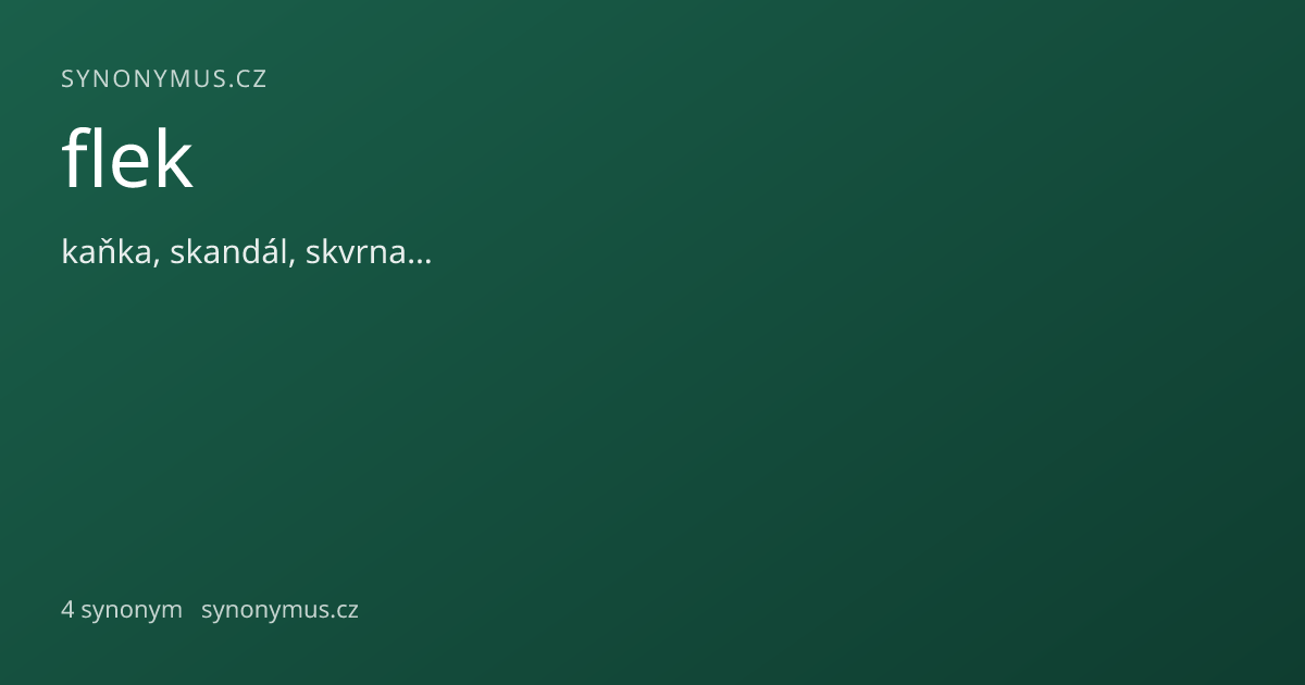 Náhled odkazu: flek
