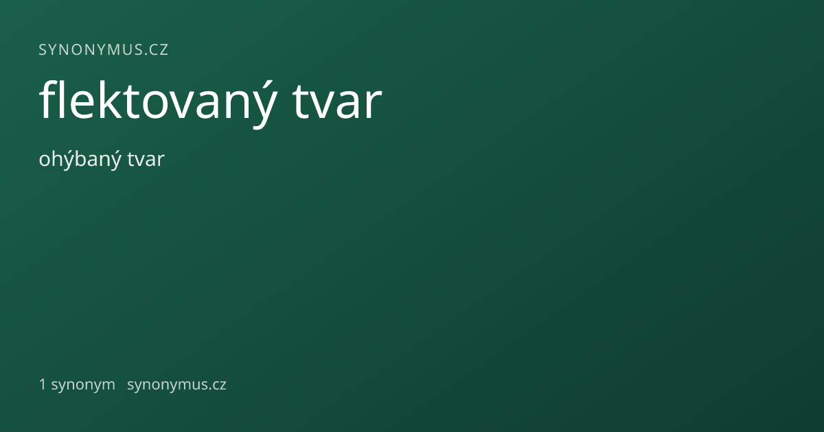 Náhled odkazu: flektovaný tvar
