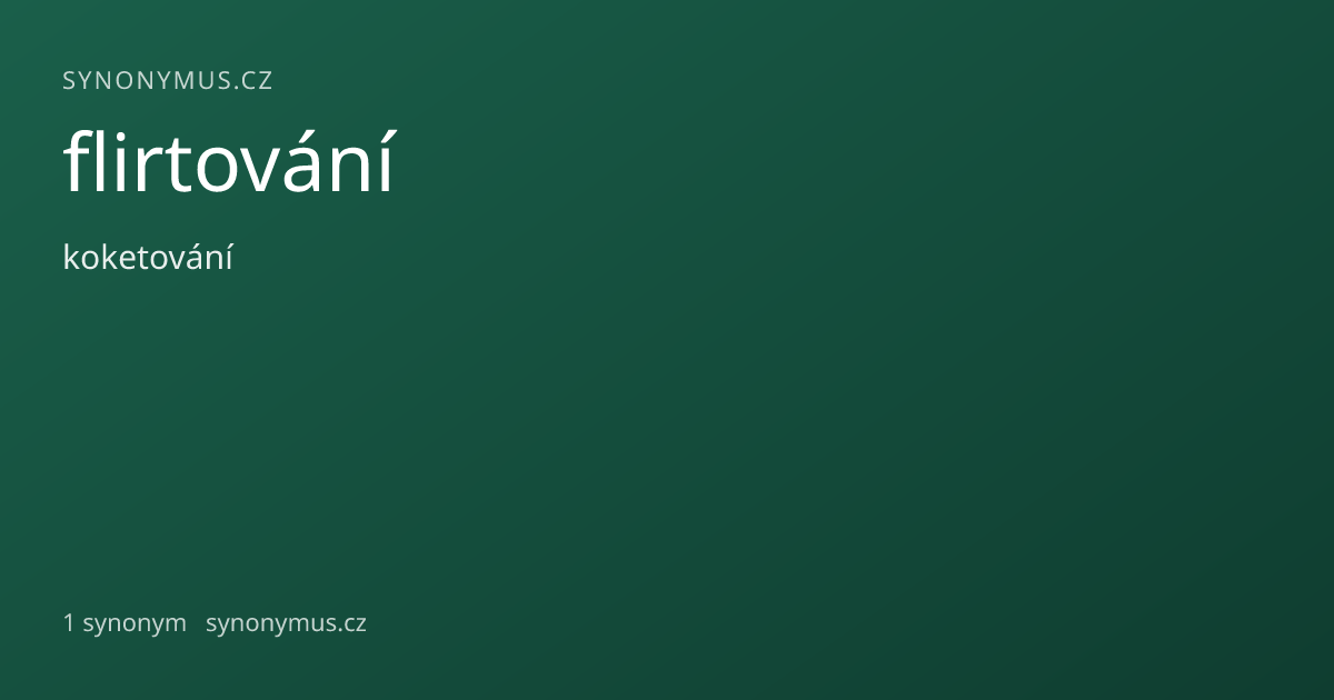 Náhled odkazu: flirtování