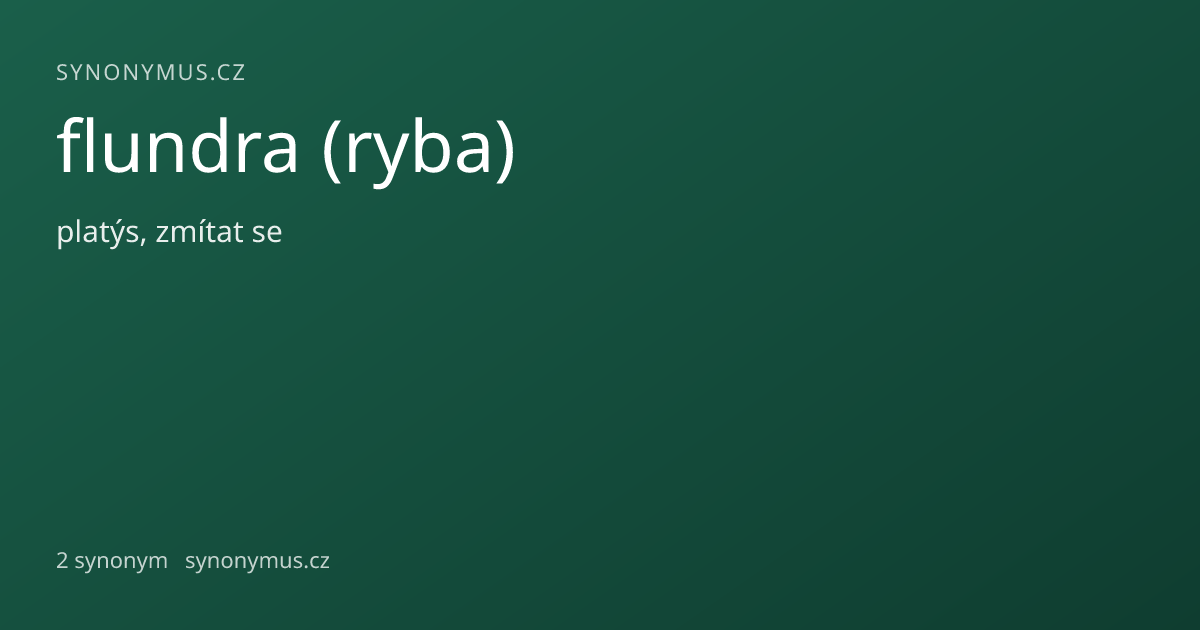 Náhled odkazu: flundra (ryba)