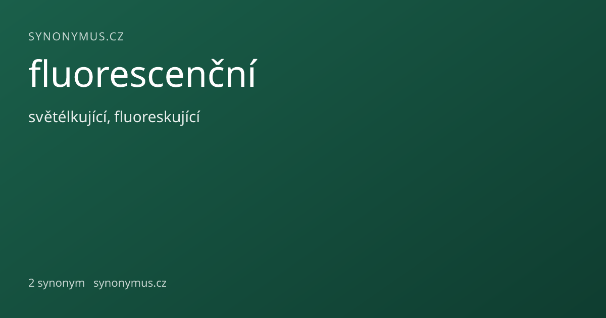 Náhled odkazu: fluorescenční