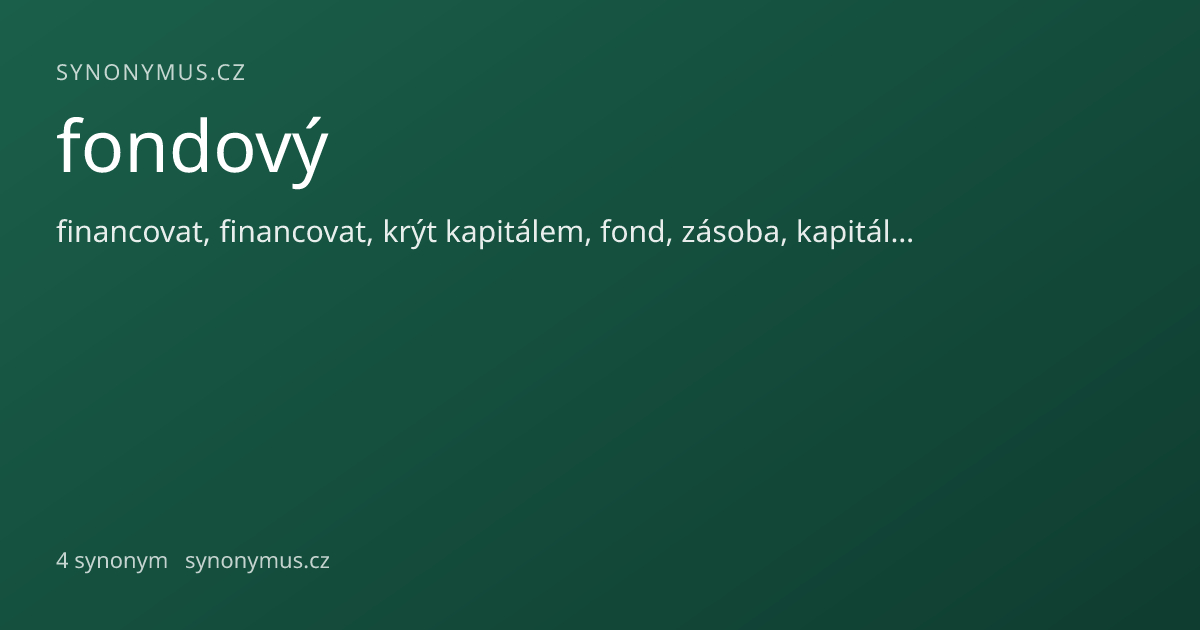 Náhled odkazu: fondový