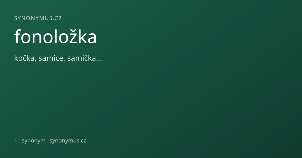 Náhled odkazu: fonoložka