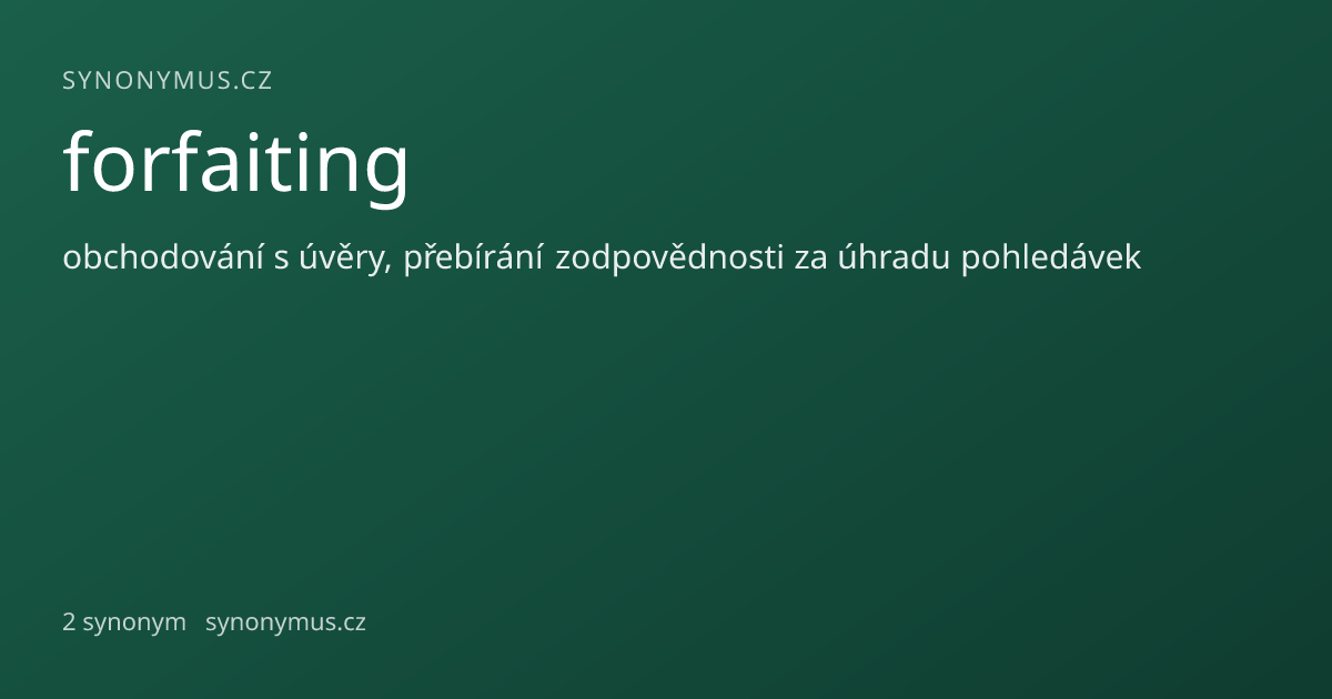 Náhled odkazu: forfaiting