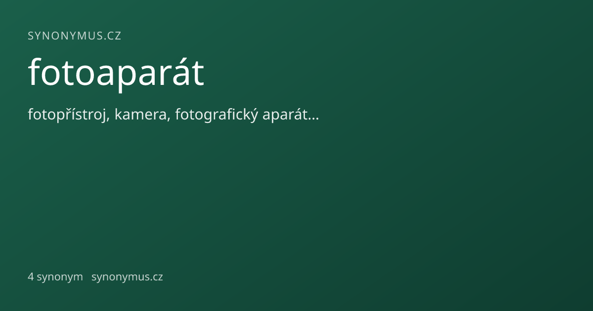 Náhled odkazu: fotoaparát