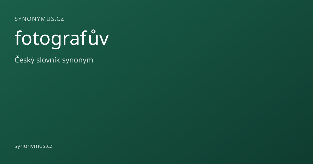 Náhled odkazu: fotografův