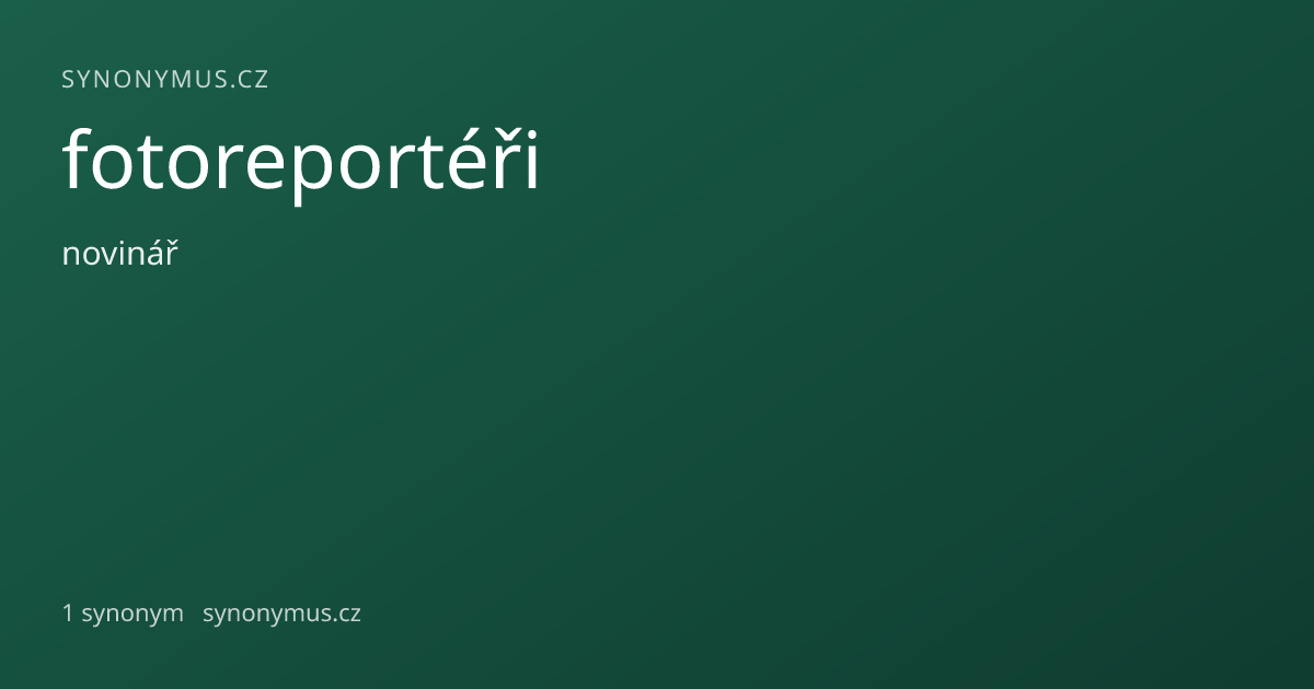 Náhled odkazu: fotoreportéři