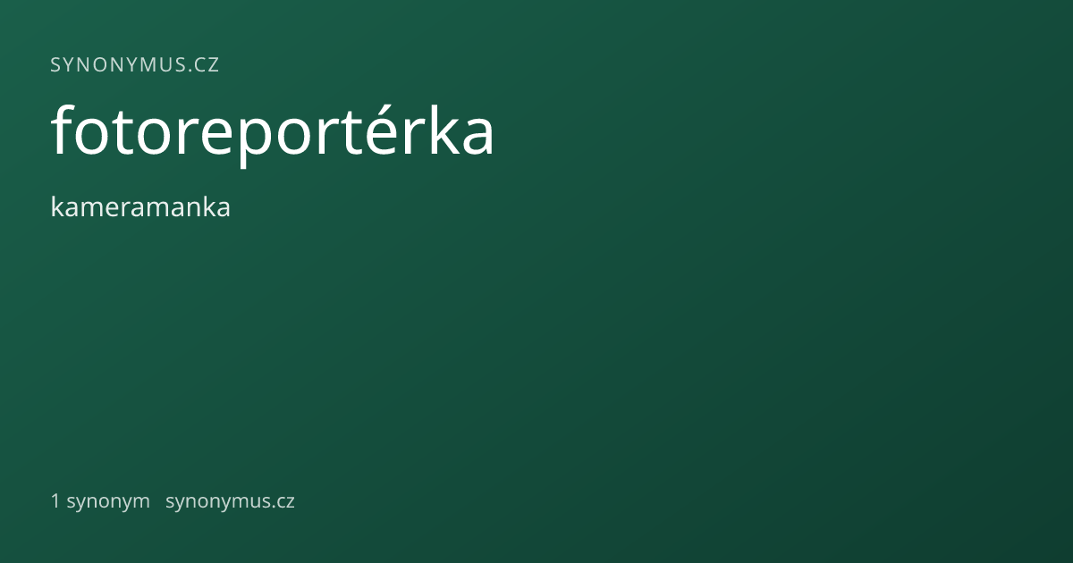 Náhled odkazu: fotoreportérka