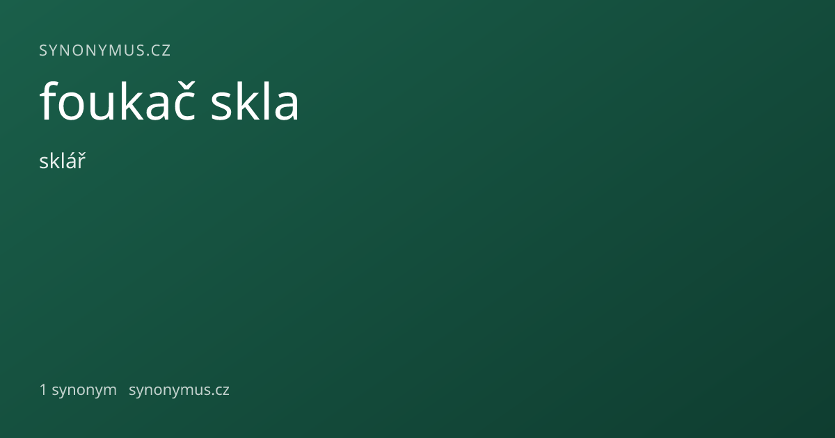 Náhled odkazu: foukač skla