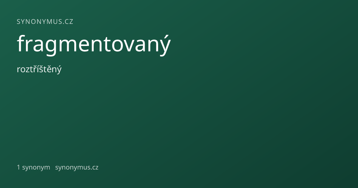 Náhled odkazu: fragmentovaný