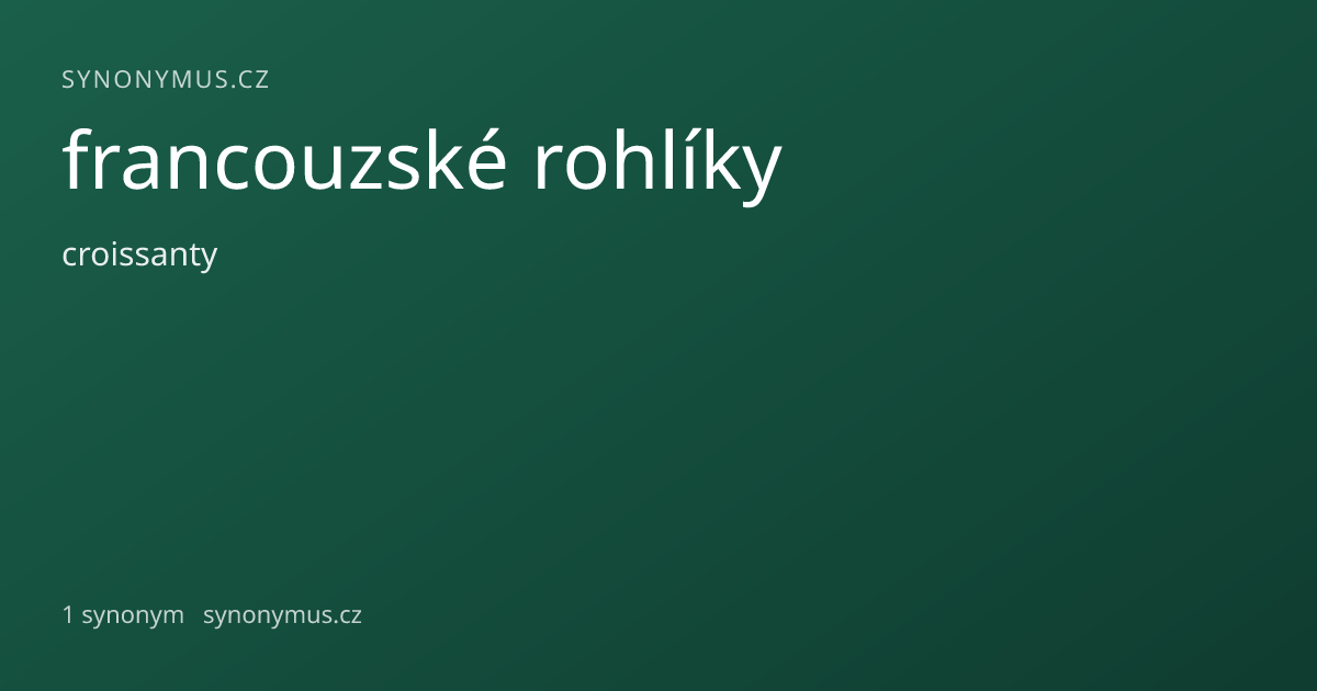 Náhled odkazu: francouzské rohlíky