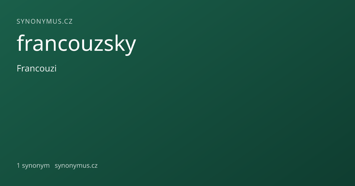 Náhled odkazu: francouzsky