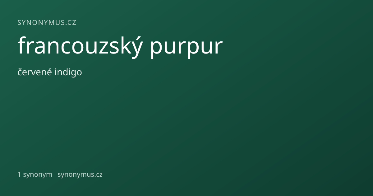 Náhled odkazu: francouzský purpur