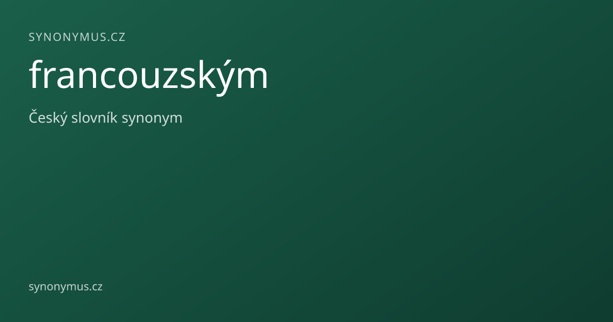Náhled odkazu: francouzským