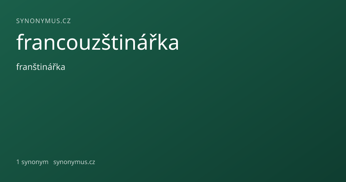 Náhled odkazu: francouzštinářka