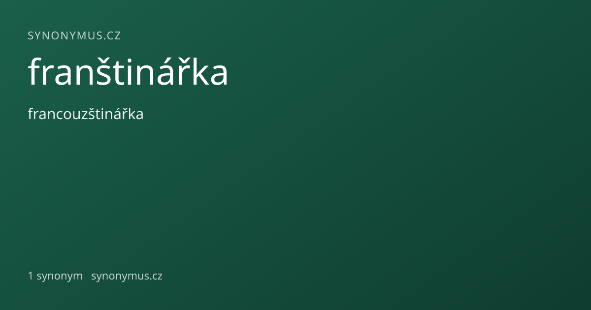 Náhled odkazu: franštinářka