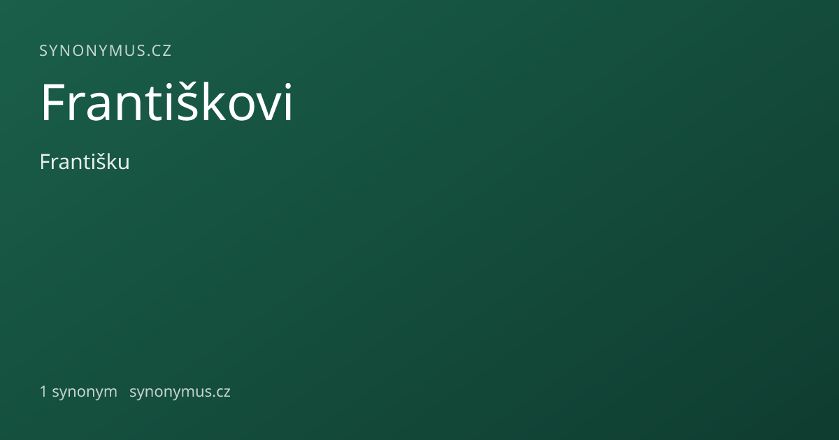 Náhled odkazu: Františkovi